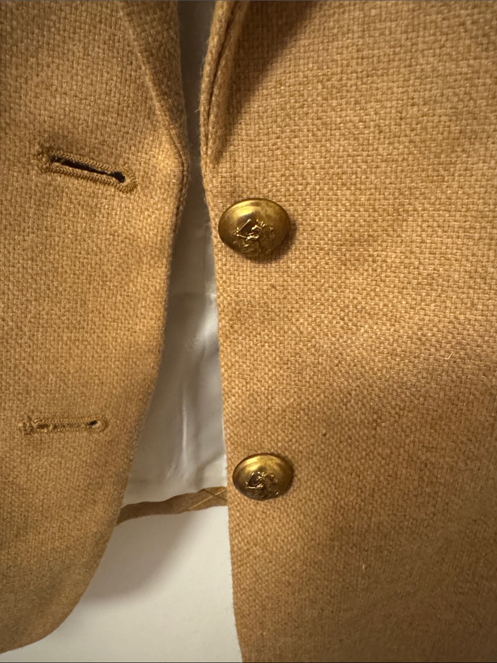 Banana Republic Camel Blazer Jacket 14P - Picture 4 of 7